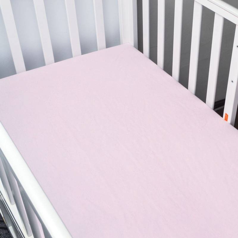 pink baby bed sheet