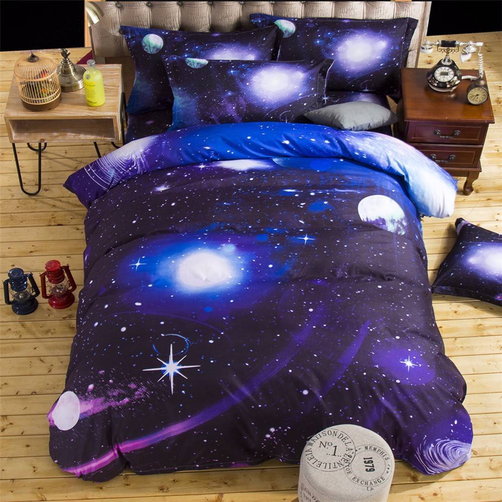 dark matter space galaxy bedding set