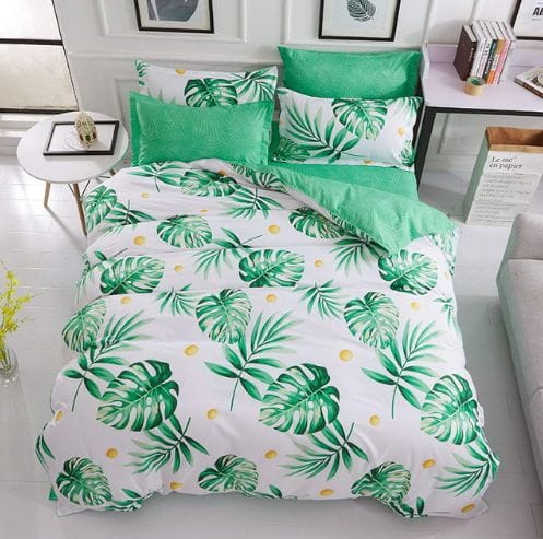 Tropical Plants Duvet Cover