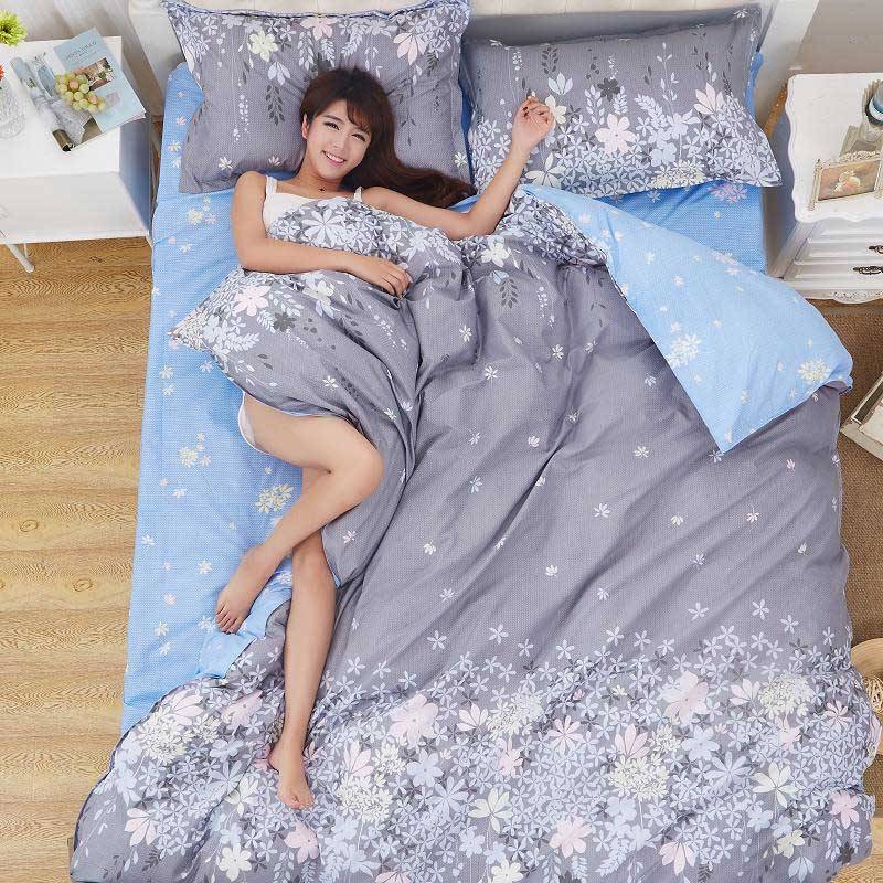 4pcs Floral Pattern Duvet Cover Bedding Set Color : 12|8|11|13 4pcs Floral Pattern Duvet Cover Bedding Set Plaid Duvet Covers
