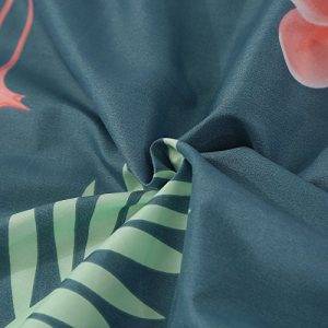 tropical flamingo bed sheet