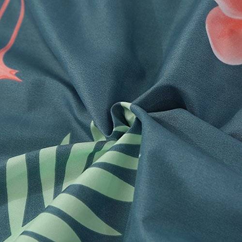 tropical flamingo bed sheet