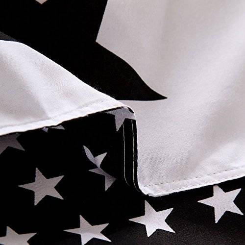 Black and White Star Bed Sheet