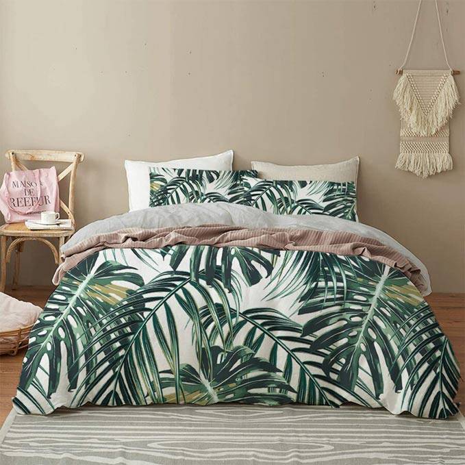 Palm Botanical Duvet Cover - Bedding Set Collection