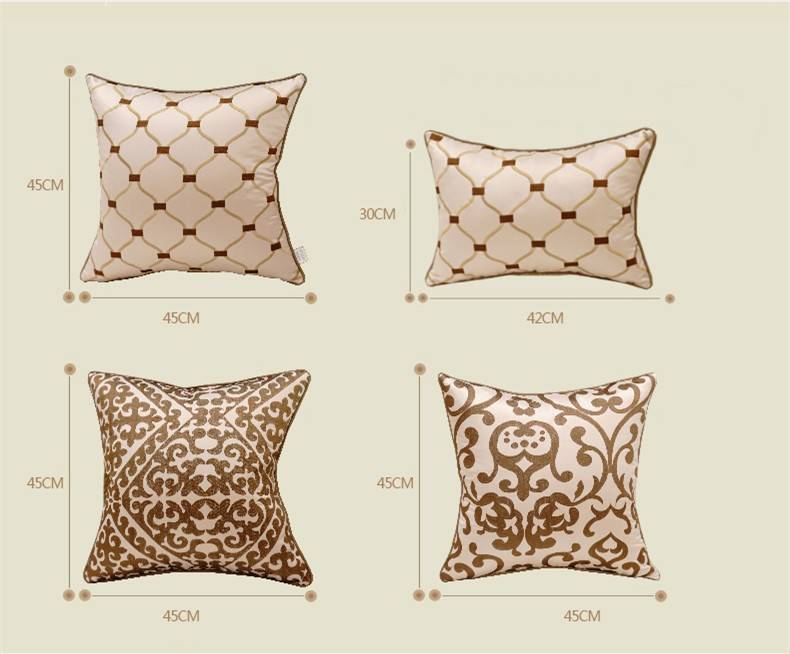 Embroidered Cushions Luxury Throw Pillows measurements
