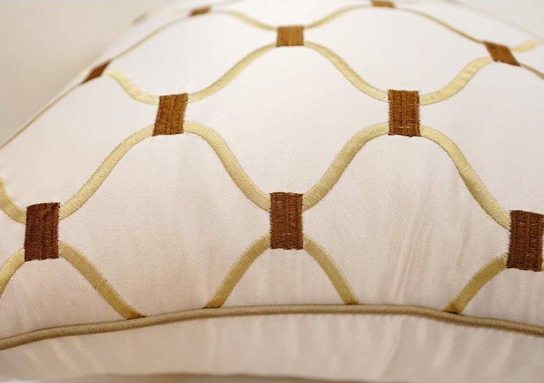 luxury embroidered cushion cover