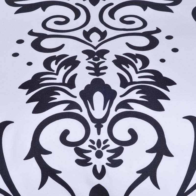 Black and White Jacquard Close-Up