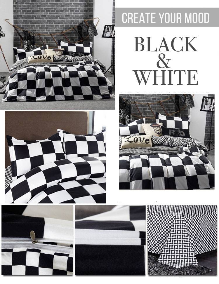 Black and White Duvet Covers Give a Relaxed and Balanced Atmosphere