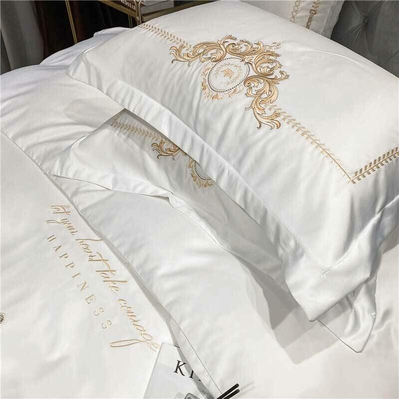 hotel luxury pillows egyptian cotton royal embroidered