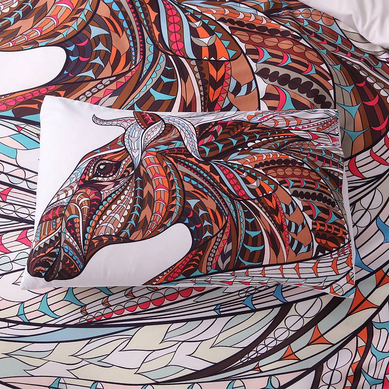 Boho Horse Pattern Bedding Set (4 Sizes) Boho Horse Pattern Bedding Set (4 Sizes)