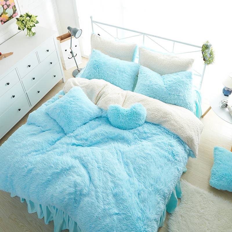 Kid's Cute Fluffy Bedding Set (8 Colors)