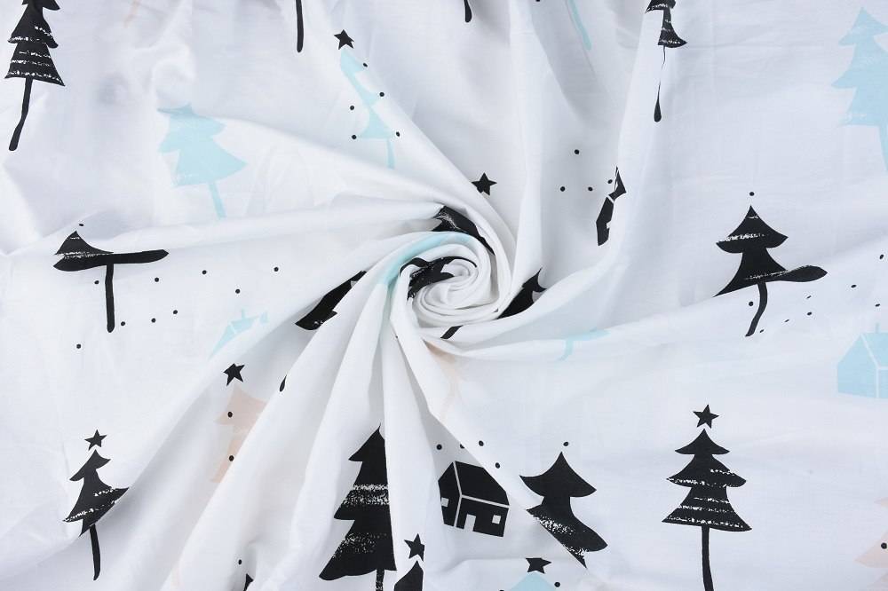 Printed Cotton Crib Mattress Cover Printed Cotton Crib Mattress Cover