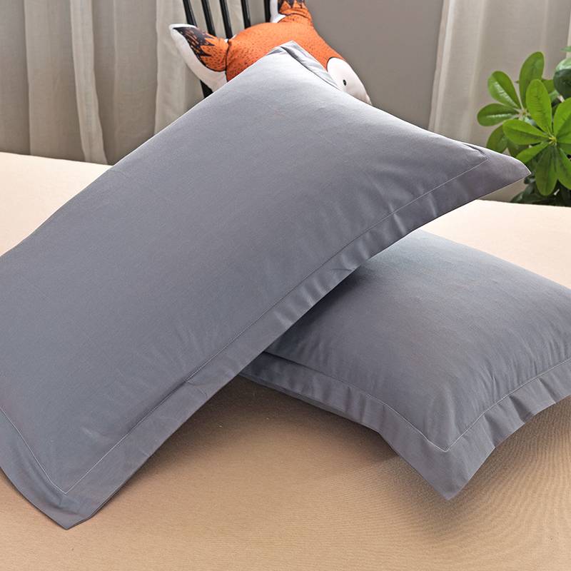 2 Pcs Solid Color Cotton Pillow Covers Set (4 Colors)