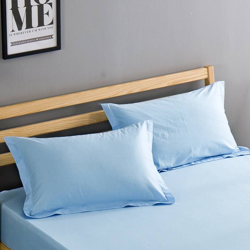 2 Pcs Solid Color Cotton Pillow Covers Set (4 Colors)