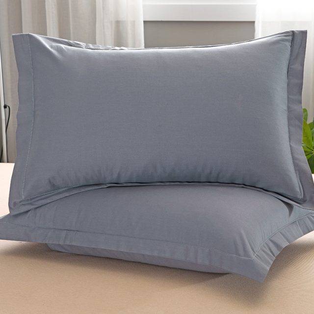 Pcs Solid Color Cotton Pillow Covers Set - Bedding Sets Collection