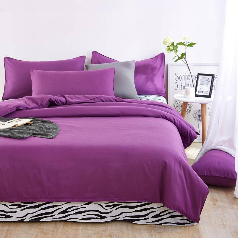 Solid Duvet Cover Microfiber Bedding Set (29 Colors) Bedding Sets