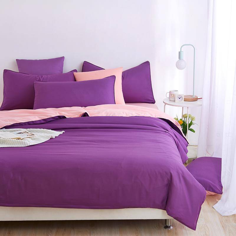Solid Duvet Cover Microfiber Bedding Set (29 Colors) Bedding Sets