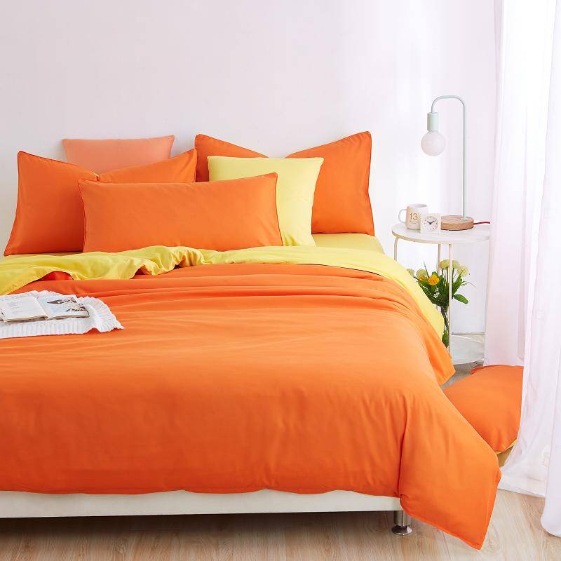 Solid Duvet Cover Microfiber Bedding Set (29 Colors) Bedding Sets