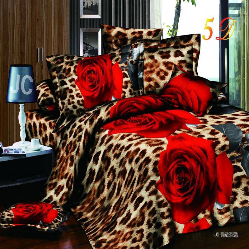3D Leopard Duvet Cover Bedding Set ( 4 Colors)