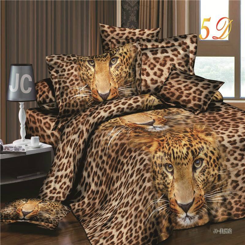 3D Leopard Duvet Cover Bedding Set ( 4 Colors)