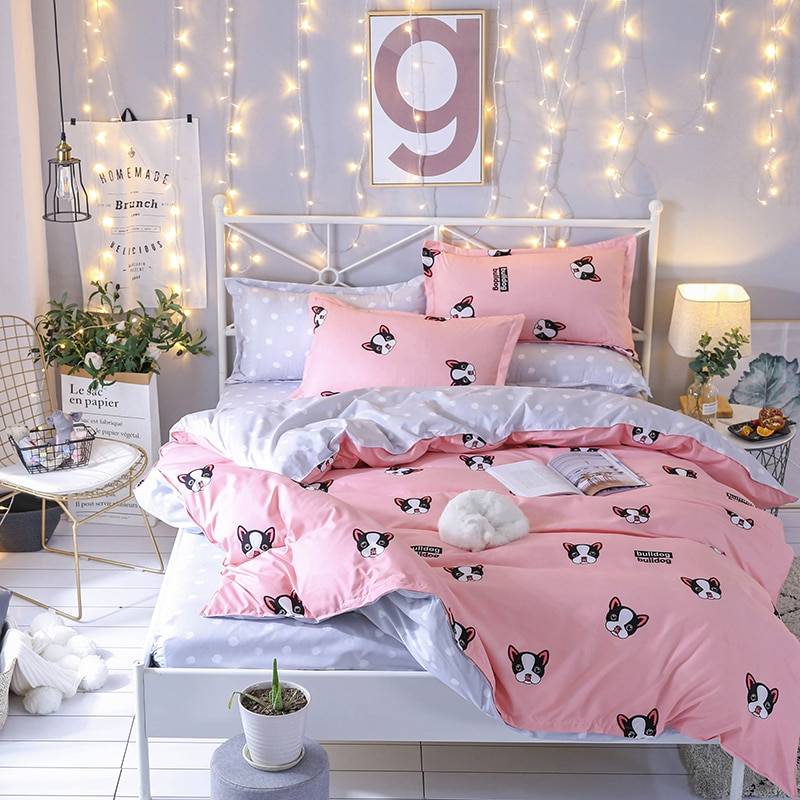 French bulldog hotsell double duvet set