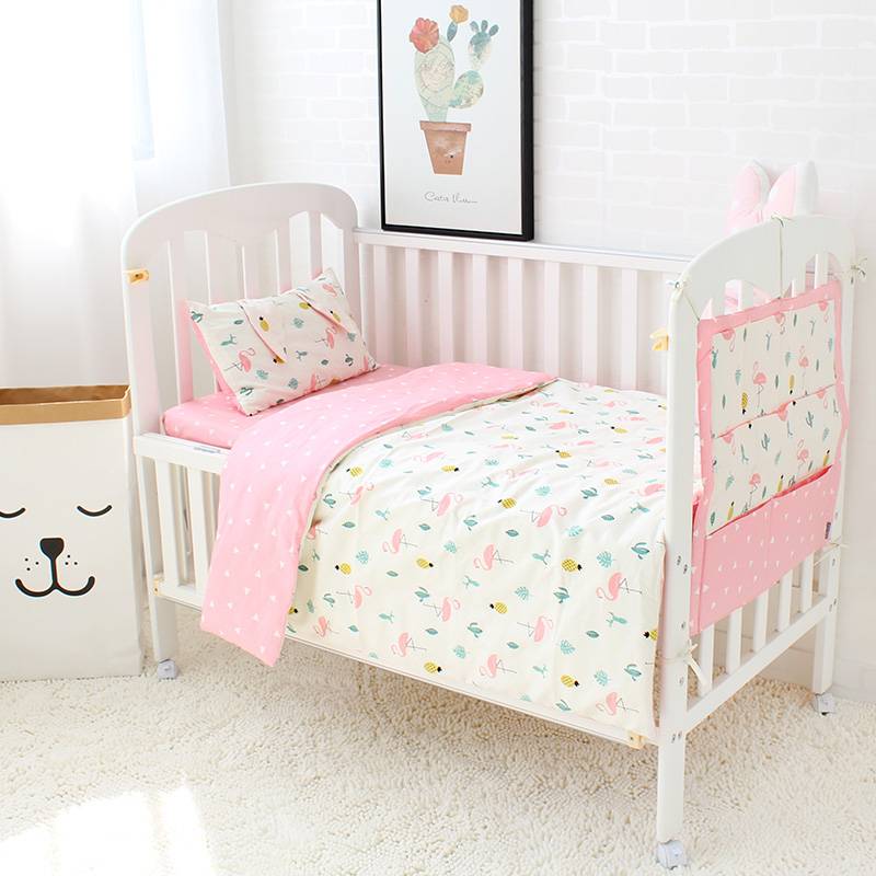 Baby Crib Bedding Set Pure Cotton (2 Designs)