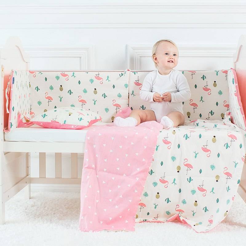 Baby Crib Bedding Set Pure Cotton (2 Designs)