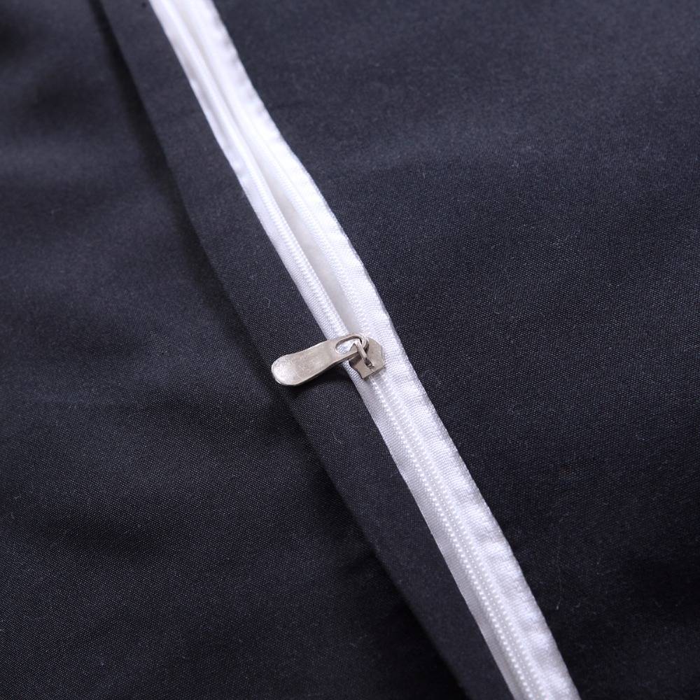 Black Grey Luxury Duvet Cover Pinch Pleat (3 colors)