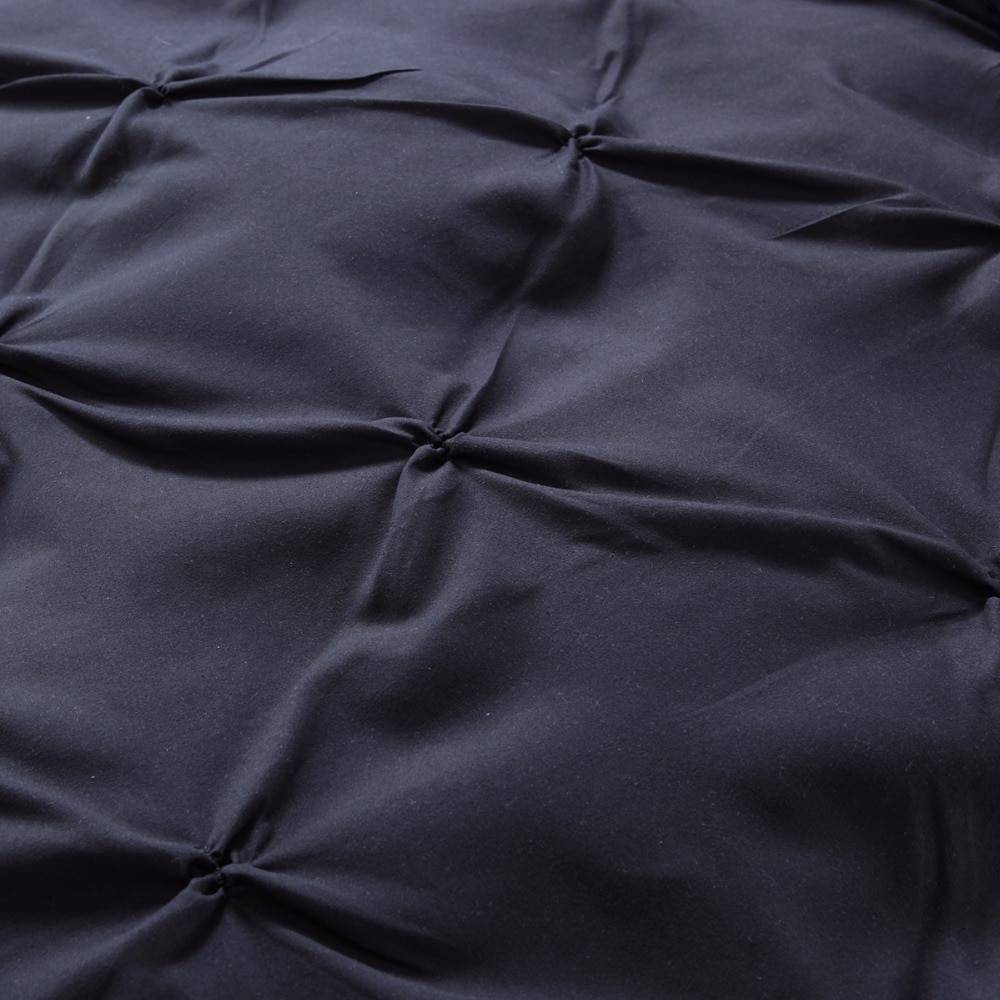 Black Grey Luxury Duvet Cover Pinch Pleat (3 colors)
