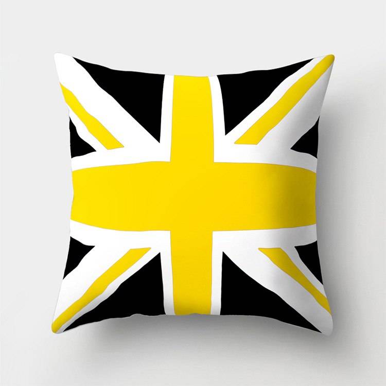 2018 new yellow theme cushion covers soft polyester cushion cover for home sofa bedding room decor 45*45cm cussin pillow cover