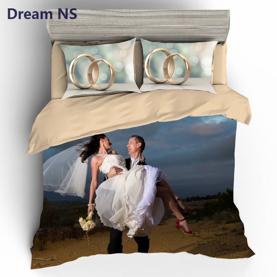 AHSNME Custom Made Bedding Set Your Photo Customized Design Duvet Cover Sets King Queen Twin Size Custom Dropshipping