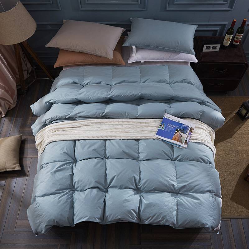 TUTUBIRD-100% white duck/goose down winter quilt comforter blanket duvet filling cotton cover twin single queen supper king size