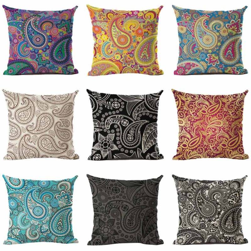 Ouneed Bohemian Throw Pillow Cover Geometric Cushion Hidden Zipper Home Decorative Mandala Pillows Epacket Free Shipping