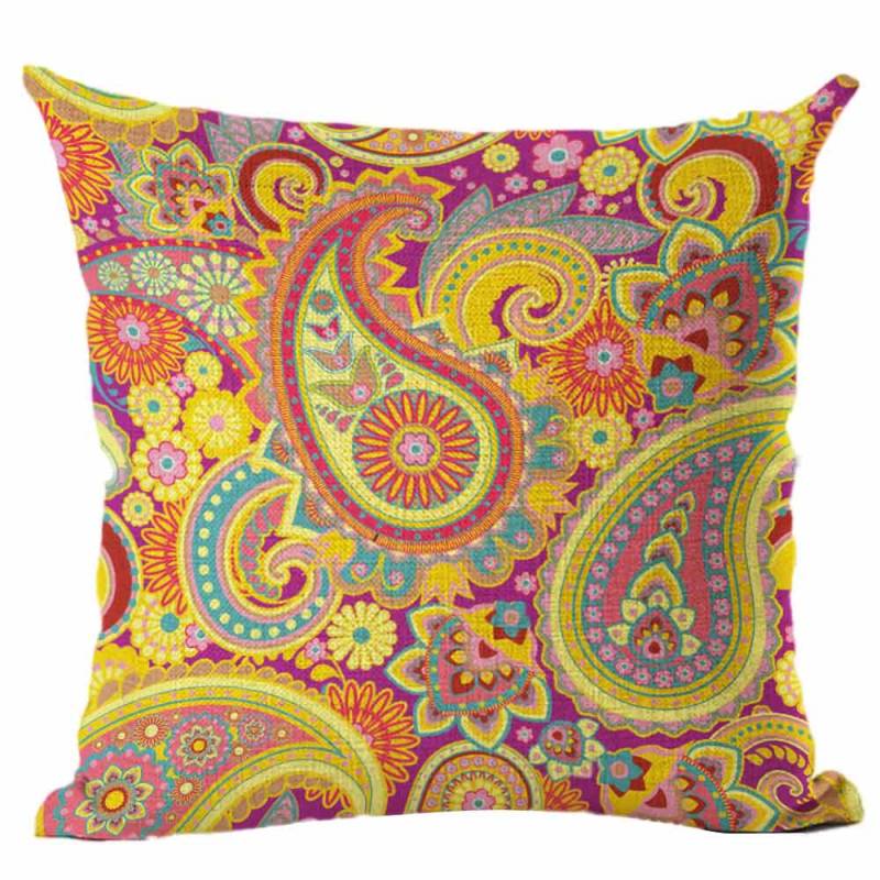 Ouneed Bohemian Throw Pillow Cover Geometric Cushion Hidden Zipper Home Decorative Mandala Pillows Epacket Free Shipping