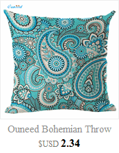 Ouneed Bohemian Throw Pillow Cover Geometric Cushion Hidden Zipper Home Decorative Mandala Pillows Epacket Free Shipping