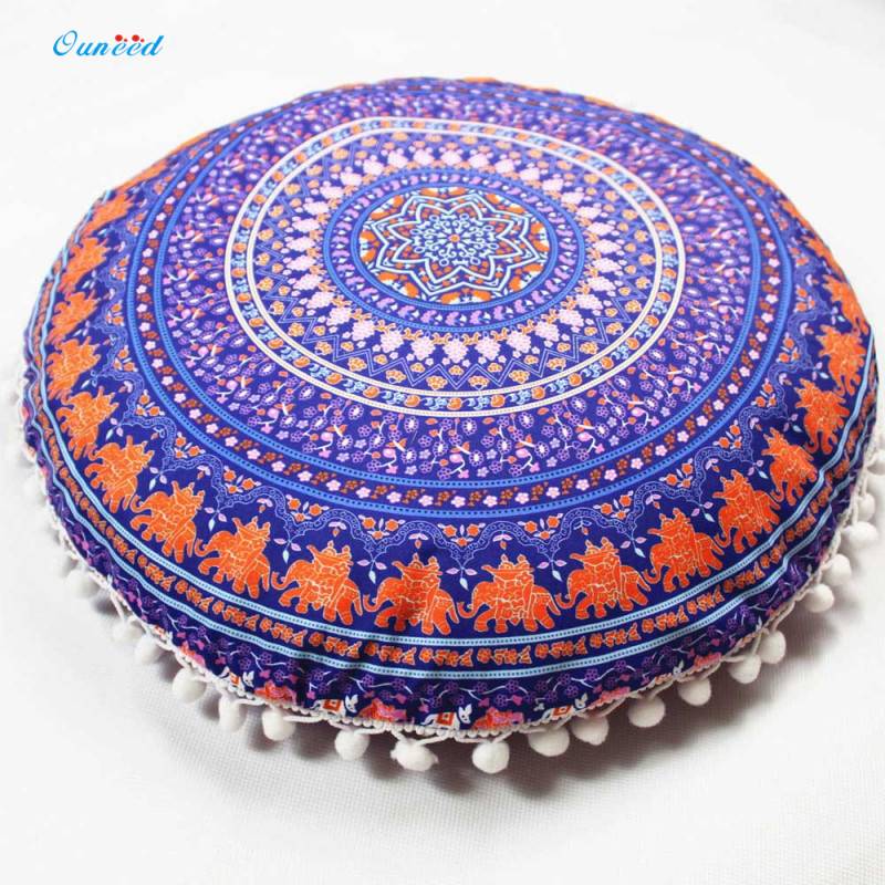 Ouneed Bohemian Throw Pillow Cover Geometric Cushion Hidden Zipper Home Decorative Mandala Pillows Epacket Free Shipping