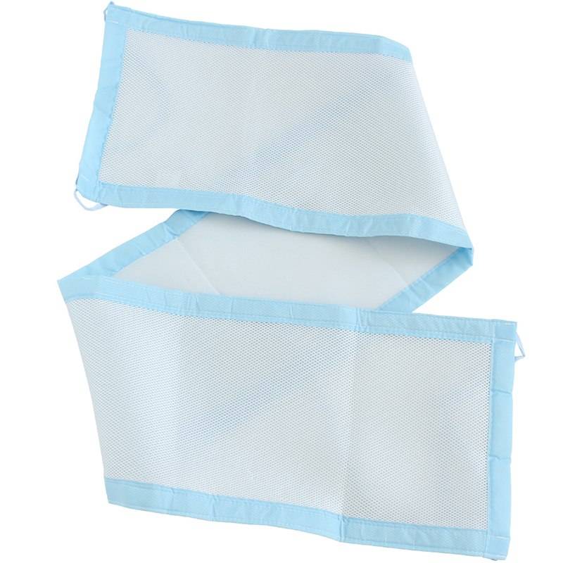 Baby Bed Bumper Breathable Mesh Crib Bumpers Baby Bedding 3 Layer Crib Liner Baby Cot Bed Around Protector Blue and Pink Color