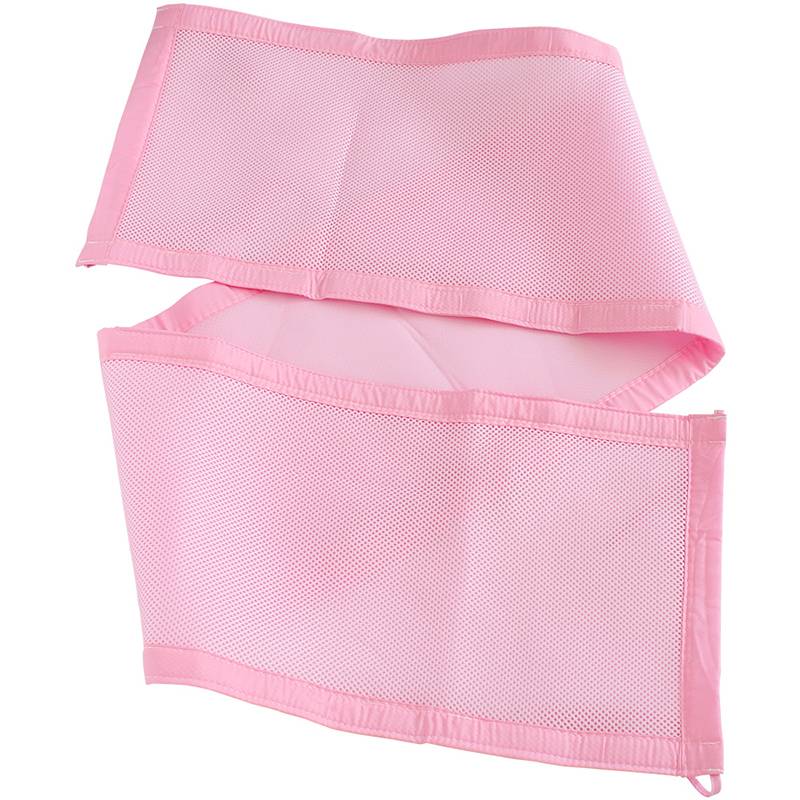 Baby Bed Bumper Breathable Mesh Crib Bumpers Baby Bedding 3 Layer Crib Liner Baby Cot Bed Around Protector Blue and Pink Color