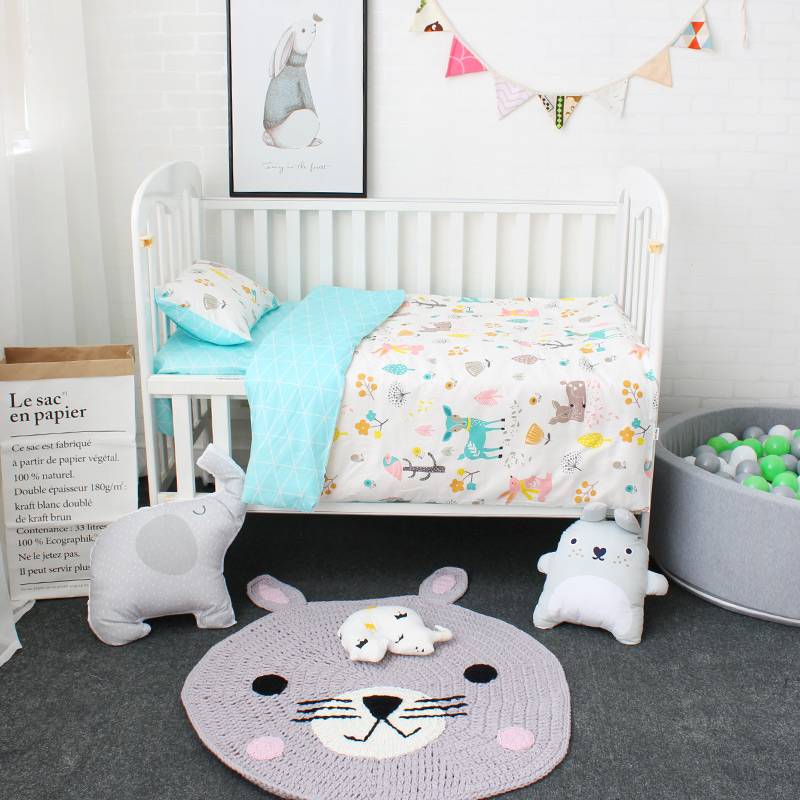 Cot duvet cover hot sale and pillowcase set