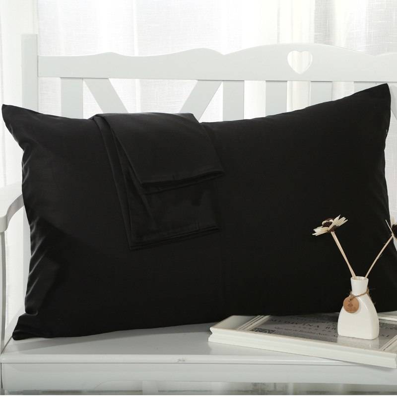 2 Pieces 100% Cotton Solid Color Pillowcase 15 Solid Color Pillow case Bedding 48x74cm Envelope Pillow cover