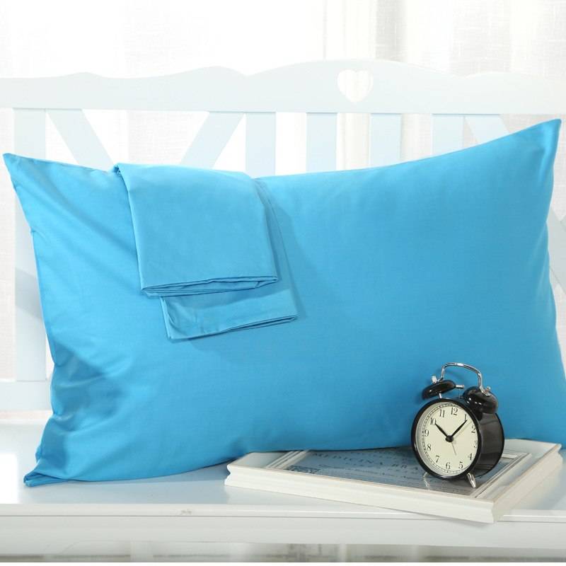 2 Pieces 100% Cotton Solid Color Pillowcase 15 Solid Color Pillow case Bedding 48x74cm Envelope Pillow cover