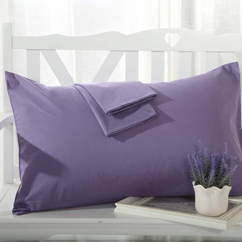 2 Pieces 100% Cotton Solid Color Pillowcase 15 Solid Color Pillow case Bedding 48x74cm Envelope Pillow cover
