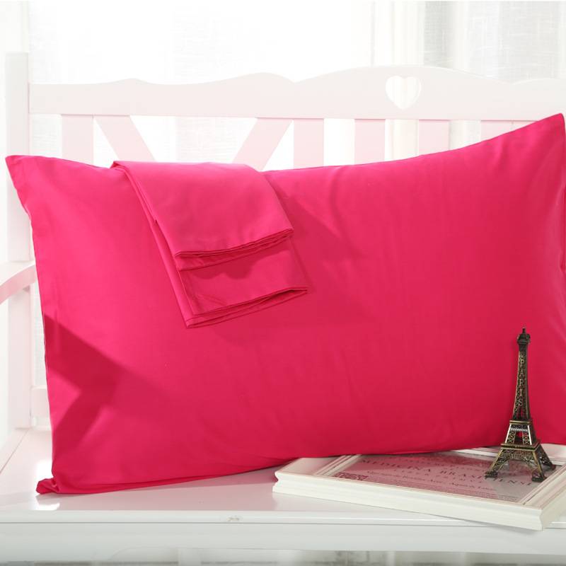 2 Pieces 100% Cotton Solid Color Pillowcase 15 Solid Color Pillow case Bedding 48x74cm Envelope Pillow cover