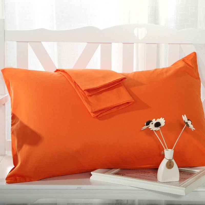 2 Pieces 100% Cotton Solid Color Pillowcase 15 Solid Color Pillow case Bedding 48x74cm Envelope Pillow cover