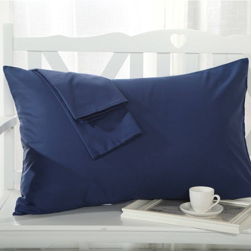 2 Pieces 100% Cotton Solid Color Pillowcase 15 Solid Color Pillow case Bedding 48x74cm Envelope Pillow cover