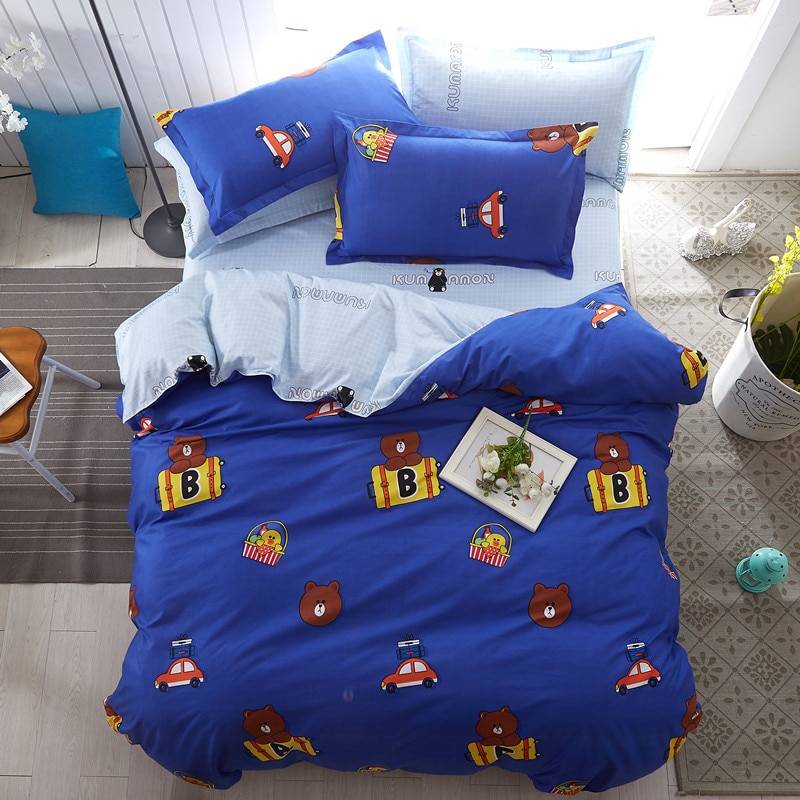 Bedspread Simple Fashion Geometric Stripes Bed Sheet Duvet Cover Sets 3/4pcs Bedding Set