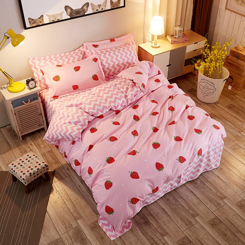 Bedspread Simple Fashion Geometric Stripes Bed Sheet Duvet Cover Sets 3/4pcs Bedding Set