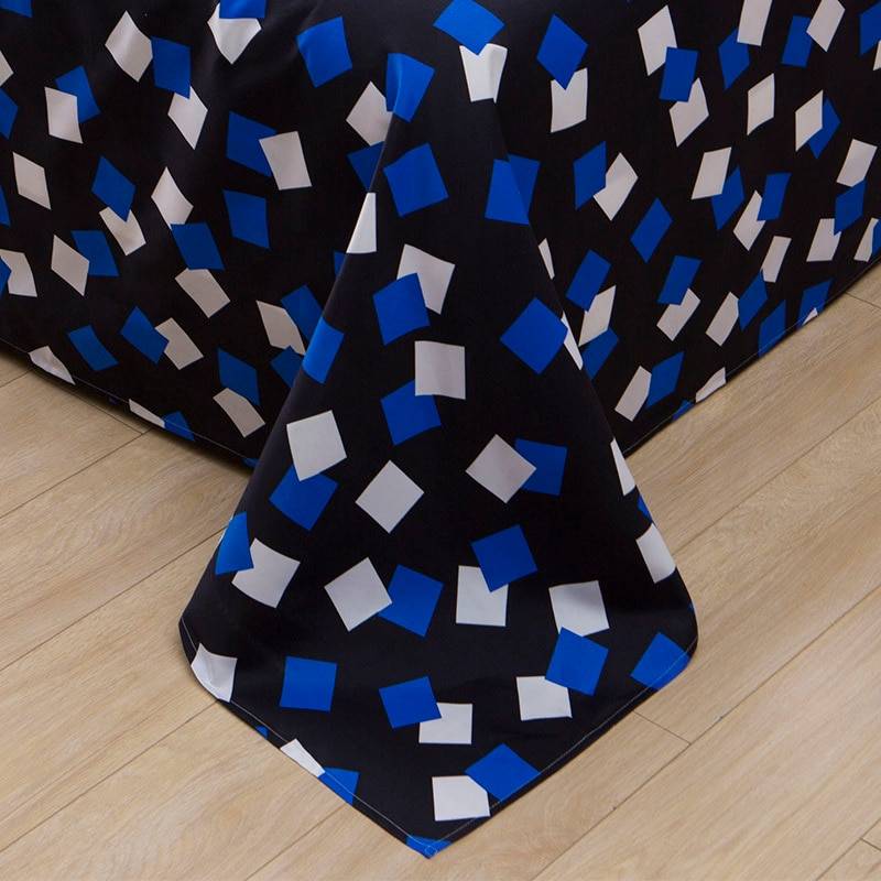 Cartoon Christmas Tree Elk Bedclothes Simple Fashion Geometric Stripes Bed Sheet Duvet Cover Sets 3/4pcs Bedding Set
