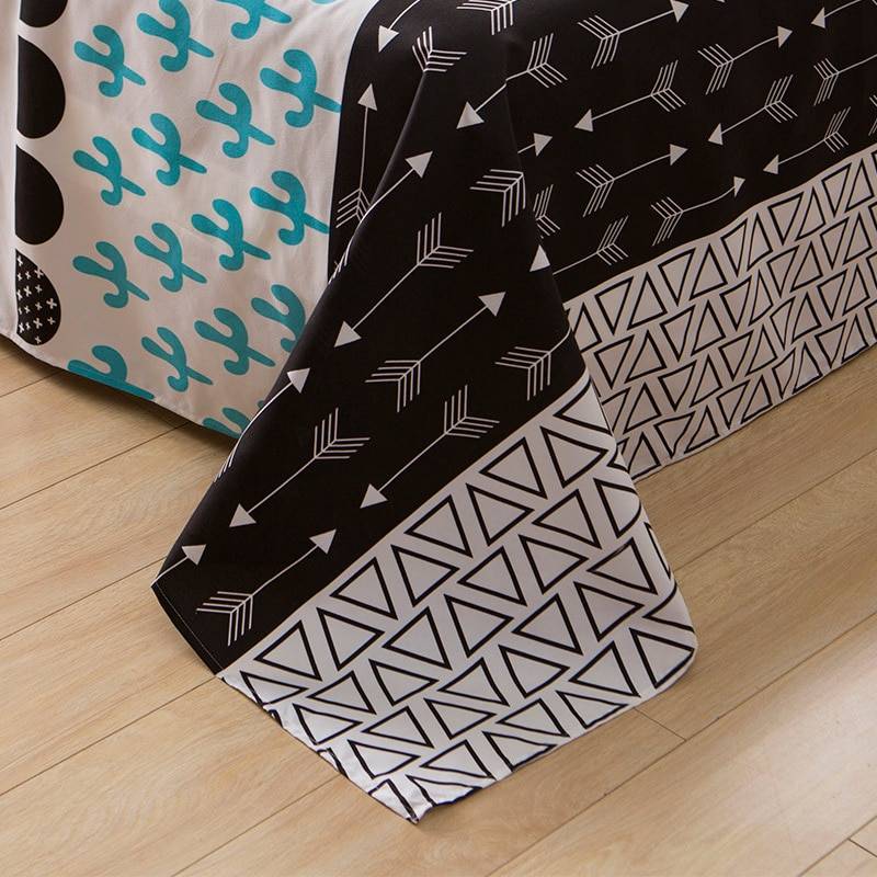 Cartoon Christmas Tree Elk Bedclothes Simple Fashion Geometric Stripes Bed Sheet Duvet Cover Sets 3/4pcs Bedding Set Bedspread Simple Fashion Geometric Stripes Bed Sheet Duvet Cover Sets 3/4pcs Bedding Set