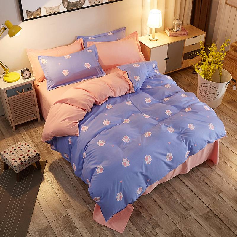 Bedspread Simple Fashion Geometric Stripes Bed Sheet Duvet Cover Sets 3/4pcs Bedding Set